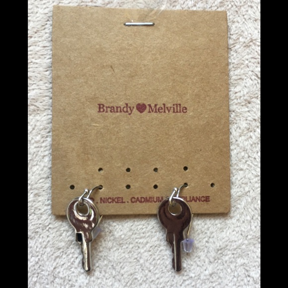 Brandy Melville Jewelry - BRANDY MELVILLE Pierced Ear Earrings, KEY Shape